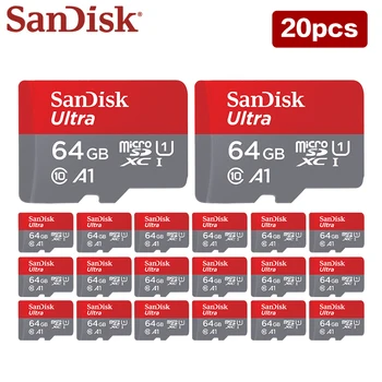 20 kom./lot Originalna memorijska kartica SanDisk od 32 GB, 64 GB Ultra Micro SD Card A1 Brzina čitanja do 120 MB/s Class10 UHS-I U1, TF Kartica