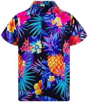 2023 Nova Košulja s kratkim rukavima i Voćni Cvjetno po cijeloj površini Za Muškarce, Moda Plaža Odjeća Za Putovanja, Muške Košulje Velike Veličine, Vanjska Odjeća