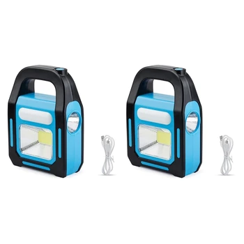2x3 noćenje U 1, Sunčan USB punjiva led svjetiljka za kampiranje, punjenje uređaja, Vodootporan hitne svjetiljka s led pozadinskim osvjetljenjem