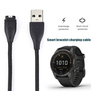 50/100 cm Kabel za punjenje, adapter pribor za pametne sati, najlon od pruća USB-linija za punjenje, punjenje kabel za Garmin Venu 2 Instinct
