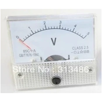 85C1 Analogni Volt ploča mjerač napona Voltmete 65x56 mm često se koristi za regulatora napona 5V10V20V30V50V100V250V500V