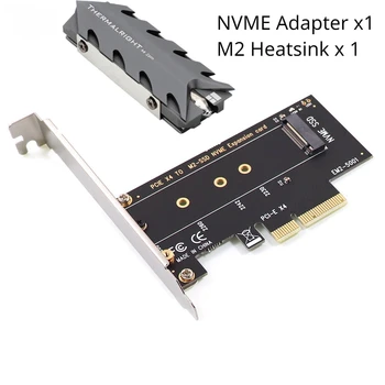 Adapter NVME M. 2 NVME SSD na PCIe 4.0 Adapter za Zvučne karte PC Adapter za Pci Express M2 s Aluminijskim Hladnjaka