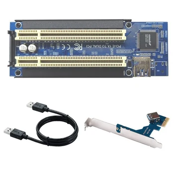 Adapter PCI-E za dual kartice za proširenje PCI ASM1083 Podržava Memorijsku hvatanje Golden Tax Card Zvučna kartica Paralelno kartica