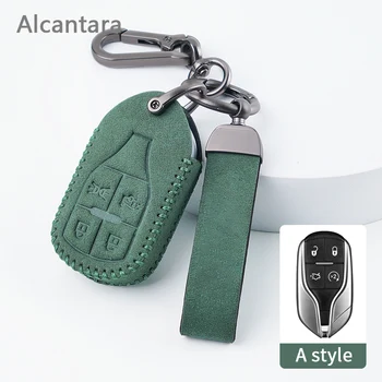 Alcantara, divokoza, torbica za daljinski ključ automobila Maserati Levante Ghibli Grantismo Coupe Quattroporte Spyder, pribor