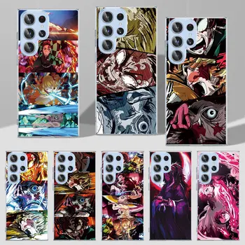 Anime Art Demon Slayer Funda za Samsung Galaxy S22 S23 Ultra 5G S20 S21 FE S9 S10e S8 S10 Plus S7 TPU Prozirna Torbica Za Telefon