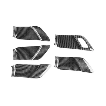 Auto Crna Unutarnja Vrata ručka od karbonskih vlakana za Prius Serije 60 2020-2023, Jastuk na ručku vrata zdjele, naljepnica na okvir