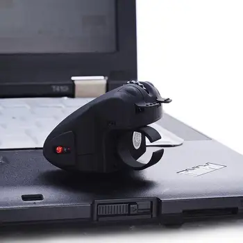 Bežični Bluetooth miš za na prst, punjiva mini miš sa prstenom na ruci, USB optički ergonomski miš za prijenosna RAČUNALA, stolno računalo