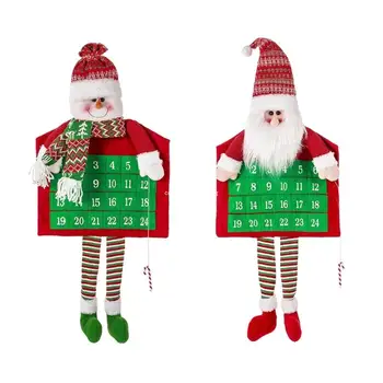 Bilo koji otvoreni položaj ukras s obrnutim preostalo za Božić, Djed Mraz/Snjegović Kalendar odbrojavanje Shuttle