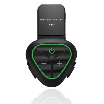 Bluetooth slušalica za moto kacige LX1, prijenosni pametna slušalice s redukcijom šuma, zelena