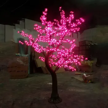 Božićni ukras za vrt na otvorenom, Led Lampa u obliku Cvatu trešnje, Imitacija Prirodnog Debla, Vodootporan Biljnih Uređenih svjetiljke