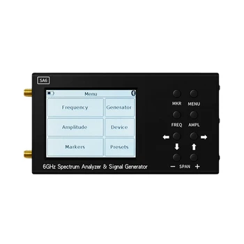 Crna aparat za valno analize ABS Uređaj za valno analize Wi-Fi Cdma Lab 35-6200 Mhz Tester signala Sa6