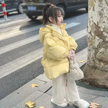 Dječje Pamučna jakna 2023, Novi zima toplo Apsolutno kaput, Funky Dječja odjeća u korejskom stilu, Parkovi za djevojčice od 4 do 12 godina Q51
