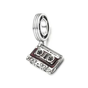 Glazbena traka s privjescima Pogodna Za Žene Narukvica DIY Nakit S925 Sterling Srebro nakit od perli poklon djevojci
