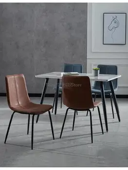 Jednostavan Luksuzni Blagovaona stolice Home Skandinavski moderni Minimalistički stol za pregovore Stolica za primanje Gostiju Stolica za šminkanje u spavaćoj sobi Talijanski Stolica