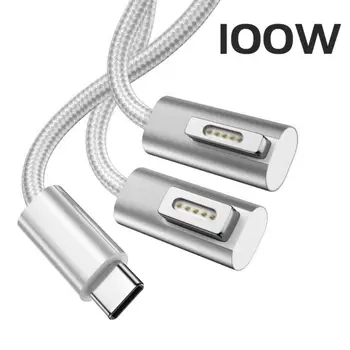 Kabel-pretvarač 1,8 M, kabel za brzo punjenje laptopa, 100 W, USB Type-C, Magsafe adapter 1, 2 utikača