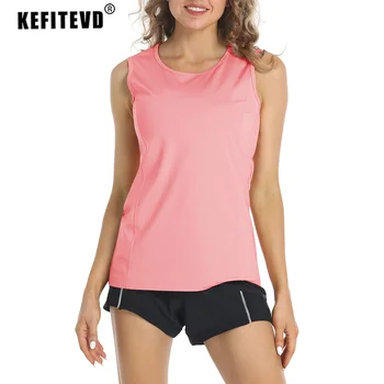 KEFITEVD, godina ženski prsluk za trčanje, быстросохнущая lagana majica bez rukava s okruglog izreza, sportske majice, prsluk za yoga, Fitness dvorana