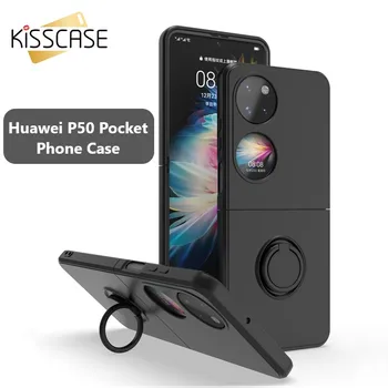 KISSCASE Novi Pocket Torbica za Telefon Huawei P50 s Prstenastim Nositelj P50 Sklopivi Ekran Smartphone šok-dokaz Zaštitna Torbica Od pada