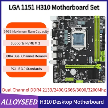 Kit matične ploče H310 Dual-channel LGA1151 Matična ploča RAČUNALA DDR4 memorija Matična ploča Računala 64 GB Memorije USB 2,0/3,0 NVME M. 2 3200 Mhz