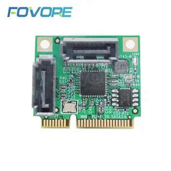 Kontroler kartice Mini PCI-Express SATAIII 3,0 6 Gb/s ASM1061 Mini PCIE 2-port kartica za proširenje SATA 3,0 Adpater Adaptador za hard disk