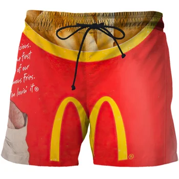 Kratke hlače za Hamburgera s 3D ispis, Ženske, Muške, Dječje Modne Taljenje, Plaža Kratke hlače, Sportske Ulične Svakodnevne Besplatne Kratke hlače za skateboard