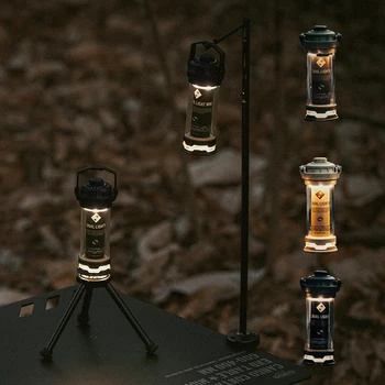 Led Punjiva prijenosna svjetiljka za kampiranje, лагерные svijetle svjetla s ugrađenim zatamnjenje, vodootporan Snažan radna lampa Twister