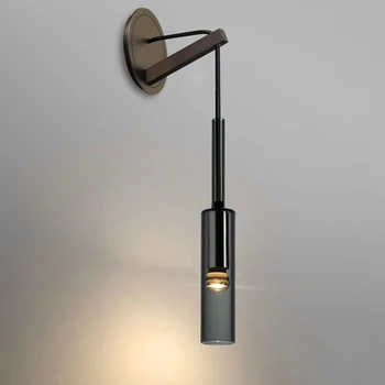 luksuzni kristalnu zidne lampe od bakra K9 u skandinavskom stilu jednostavan oblik vinske boce kreativni led zidna svjetiljka noćni ormarić za spavaće sobe, stubište zida