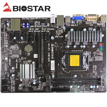Matična ploča H81 LGA1150 Za BIOSTAR Hi-Fi H81S2 Matična ploča LGA 1150 DDR3 16G PCI-E 3,0 USB3.0 PRO 6GPU ATX