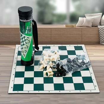 Međunarodni Šahovski set 34x34 cm s Бочкой za skladištenje sa Sklopivim Šahovskoj ploči Šah igra set za Putovanja Šah je igra na ploči