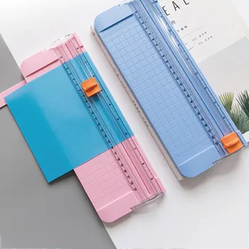 Mini-rezač papira formata A5, jednostavan za korištenje, prenosiv i lagan nož za Sječenje papira za dizajn naljepnica, rezanje fotografija HANW88