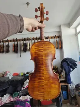 model violine ХОПФА 4/4, Europski top od пламенеющего javora sa smreke leđa, profesionalni
