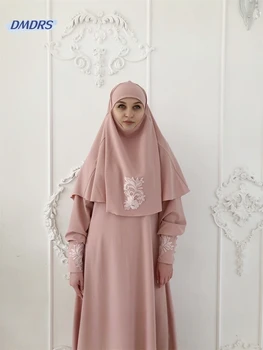 Muslimansko vjenčanicu na podu aplikacija, Arabic vjenčanicu sa dugim rukavima i okruglog izreza, Elegantan Vestidos De Novia