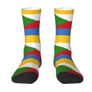 Muške Čarape za posadu sa Zastavom Коморских otoka, Unisex, Кавайные Čarape, Proljeće-Ljeto, Jesen-zima, Modeliranje čarape