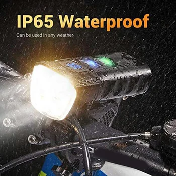 Novi 6400 mah Biciklistička Prednji Stražnja svjetla Kit Bicikl USB Punjenje Svjetla MTB Vodootporan dugo Svjetlo Led Žarulja Pribor Za Bicikle