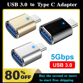 Novi led adapter za USB 3.0 za Type C OTG USB-C, USB priključak-A za Micro USB Type-C, priključak-utičnica Samsung Xiaomi POCO, Adapteri