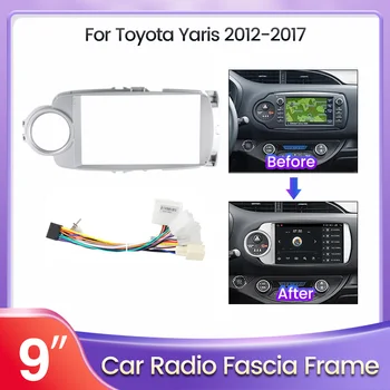 Okvir za radio Android za Toyota Yaris 2012-2017 LHD/RHD Auto Stereo ploča za Obloge armaturne ploče Montažni komplet za Središnji nosač