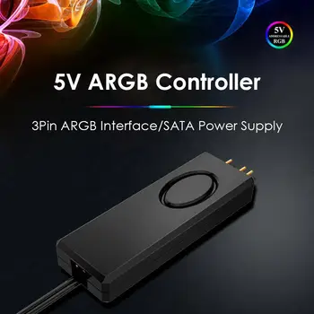 Prekrasna kontroler ARGB 5V SATA Pin napajanje Stolni daljinski upravljač RGB