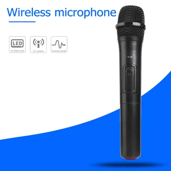 Profesionalni Bežični mikrofon i pojačalo V10, Mikrofon za domaće karaoke, mikrofon u obliku srca, način za podizanje karaoke, zvučnik za govor