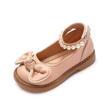 Proljetne cipele Princeza na mekom non-slip potplatima s biserima za djevojčice, Studentski grad, Novi casual cipele Baotou