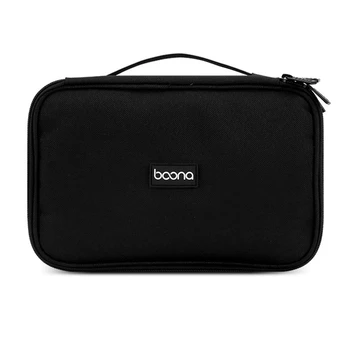 Putnu torbu za pohranu BOONA, višenamjenska torbica za hard disk, napajanje, Adapter napajanja, usb Kabel, slušalice, USB kabel za prijenos podataka (crna)