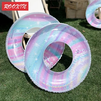ROOXIN Kid Swim Ring Tube Float Inflatable igračka za djecu, Plutajući prsten, Plovak za odrasle, Krug za jedrenje, Opreme za vodene igre u bazenu