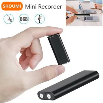 Shoumi Q2 USB Flash Diktafon 8 GB, 32 G Digitalni Diktafoni S glasovnom Aktivacijom Super Tanki Mini Kućište Snimku 6 H Mp3 Player Uređaj