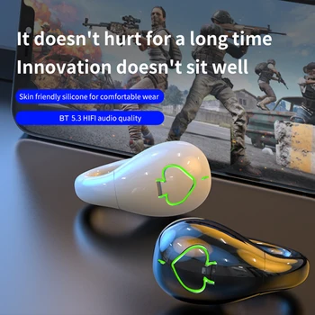 Slušalice s kopčom za jednog uha, slušalice s koštane vodljivosti, slušalice za telefoniranje bez korištenja ruku, Sportski igrači, Bluetooth kompatibilne slušalice 5.3, otporni na vodu IPX5