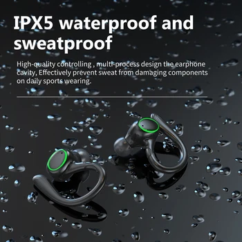 Sportski Rotirajući Uho Slušalica sa Zaštitom od znoja, Led Digitalni Zaslon, Bežična Bluetooth Slušalica je i25 TWS, Vodootporna, Inteligentno Buke