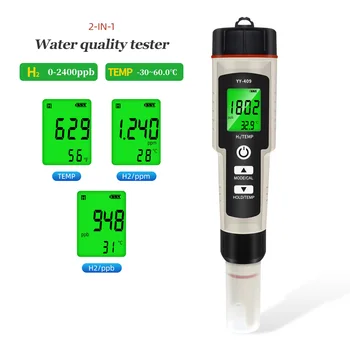 Tester Tip Mjerač vodika Kvalitetna Voda 1 Detektor Bogato Profesionalno Vode U Boksu Temperatura Vodootporan Monitor Generator 2