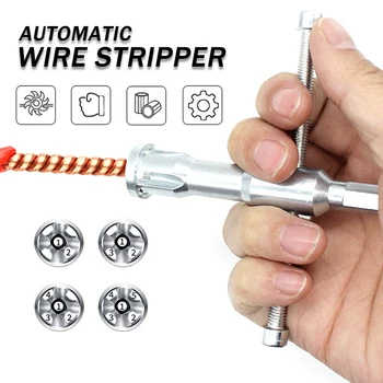 Univerzalni automatski alat za striptizete, alat za uvijanje žica, Brz Automatski alat za čišćenje linijskog kabela, Priključak za uvijanje