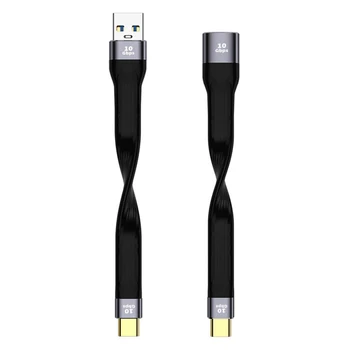 USB kabel iz muškarci/žene do tipa C Kratki Kabel za brzo punjenje Kabel za prijenos podataka Podrška PD