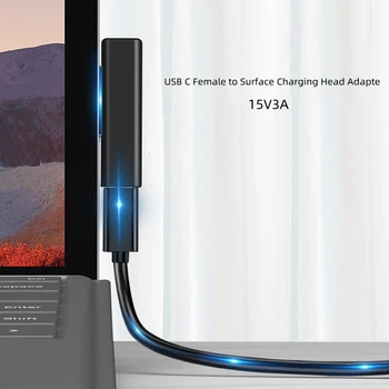 USB priključak C za brzo punjenje PD Pretvarač za Microsoft Surface Pro 3 4 5 6 Pro GO book1 2