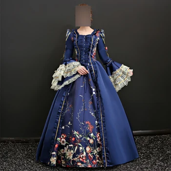 Večernje haljine Royal Blue Marie Srednjovjekovne ženske Ренессансные Victorian Kazališne skupe haljine haljine za maturalne, haljine