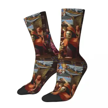 Čarape s likom Isusa Krista za Putovanja, čarape do sredine kavijar s 3D ispis za dječake i djevojčice