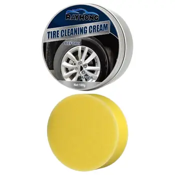 Čistač gume Za auto guma Čišćenje Krema Za Auto Guma Sa Spužvom Krema Za Čišćenje Automobilskih Guma Za Davanje Gumama Sjaj Za Čišćenje